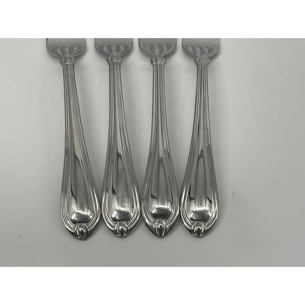 Lenox CHANDELLE Dinner Forks GLOSSY 18/10 Stainless China 8 1/8